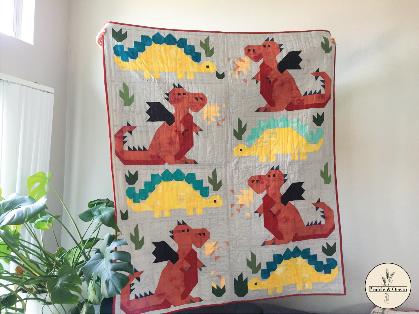 Boris the Dragon Quilt Pattern - PDF