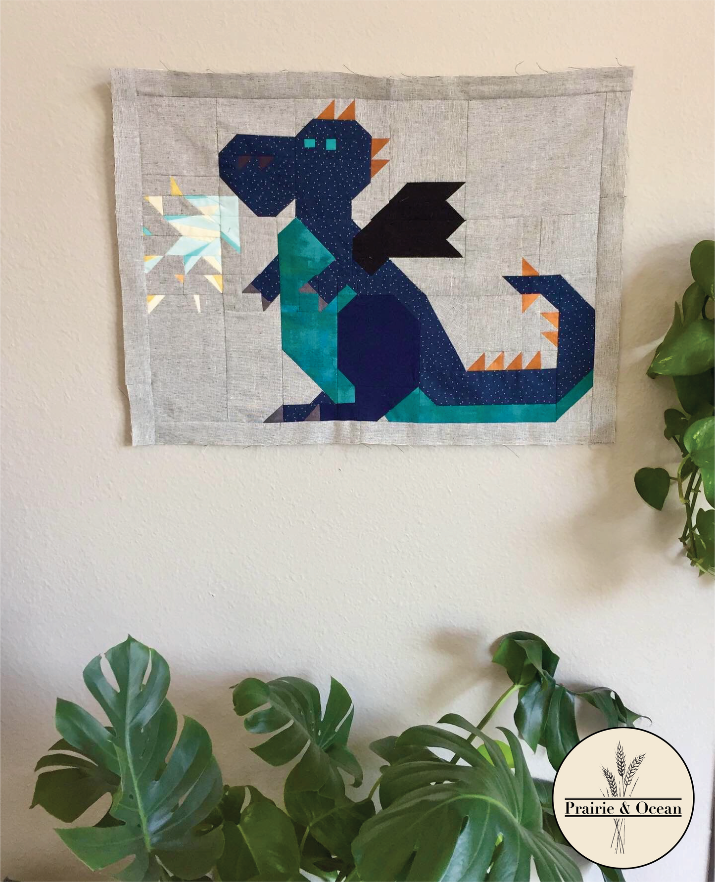 Boris the Dragon Quilt Pattern - PDF