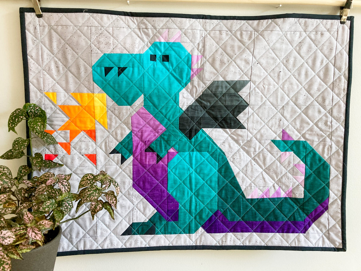 Boris the Dragon Quilt Pattern - PDF