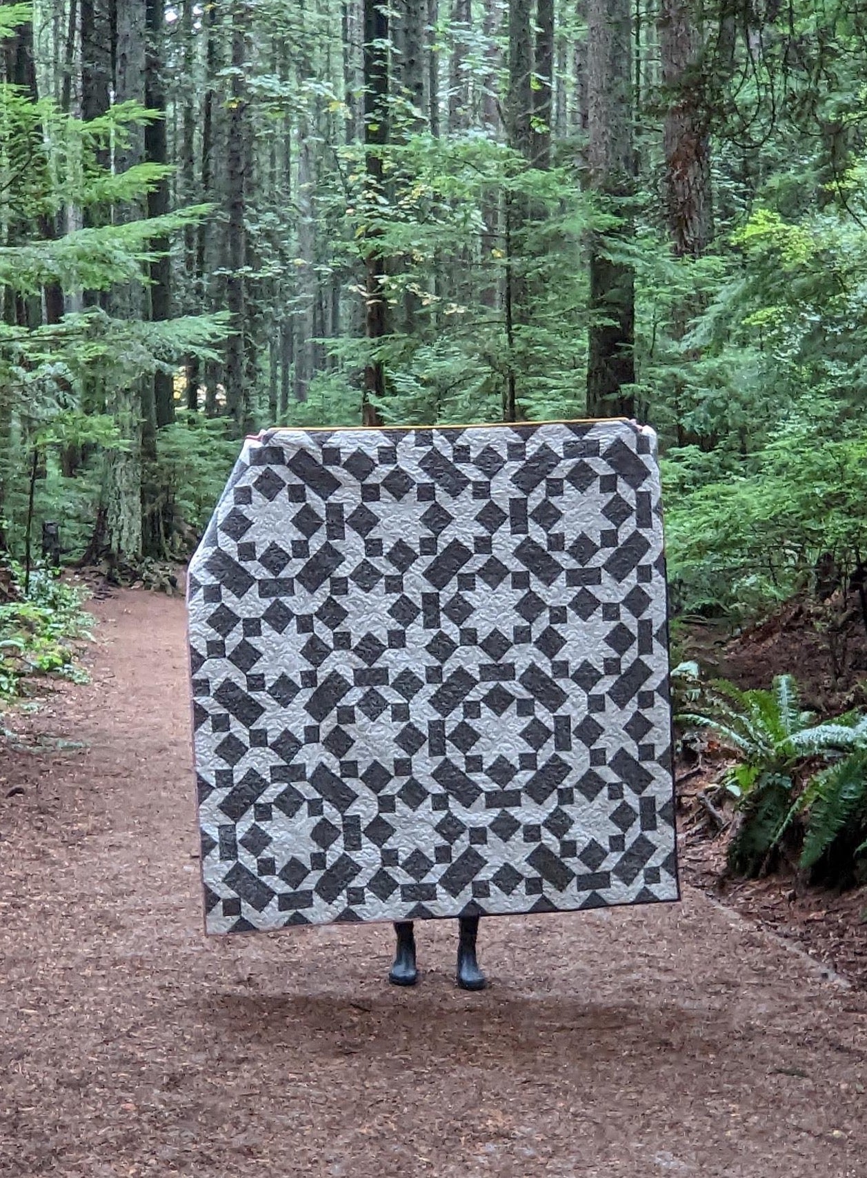 Throw quilt - two tone Aperiodic