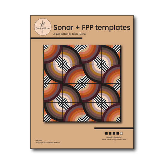Sonar Quilt Pattern + FPP templates bundle