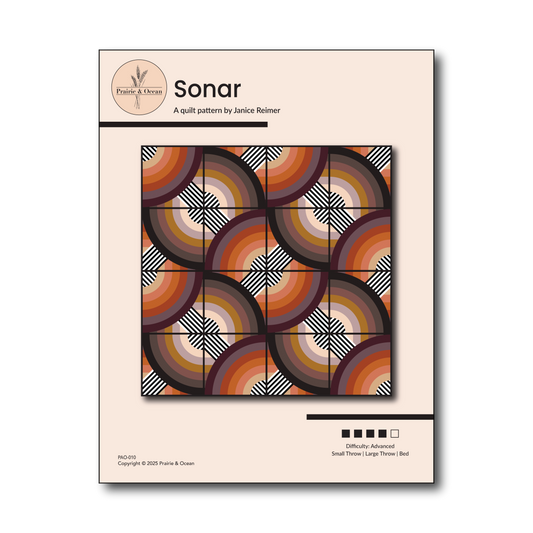 Sonar Quilt Pattern - PDF