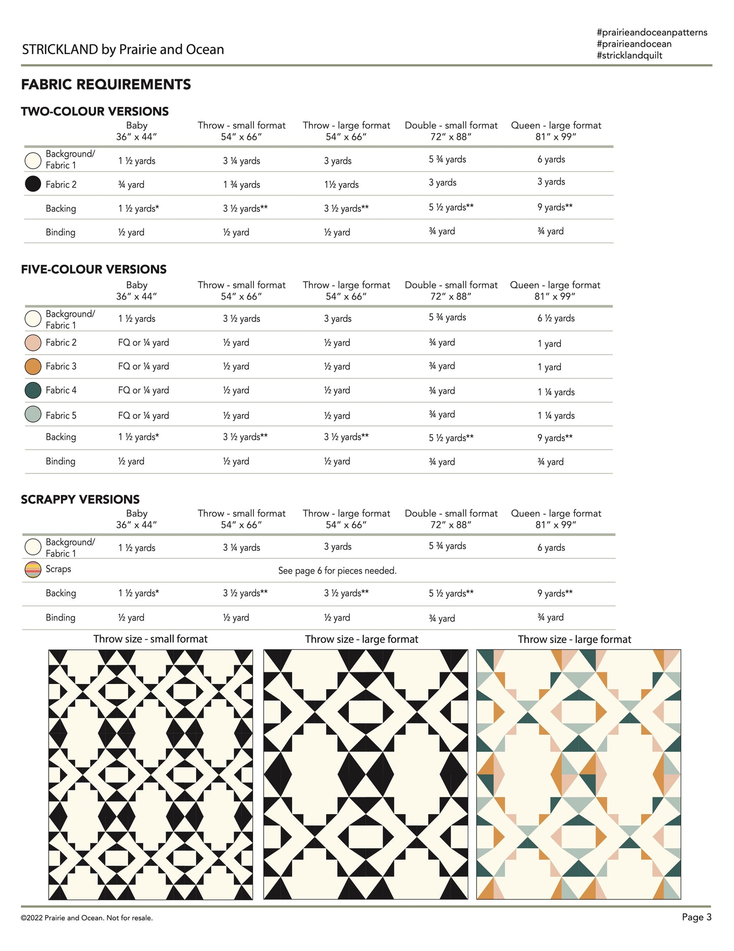 Strickland Quilt Pattern - PDF
