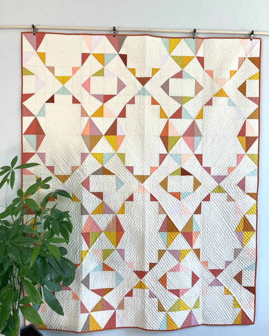 Throw quilt - Strickland scrappy