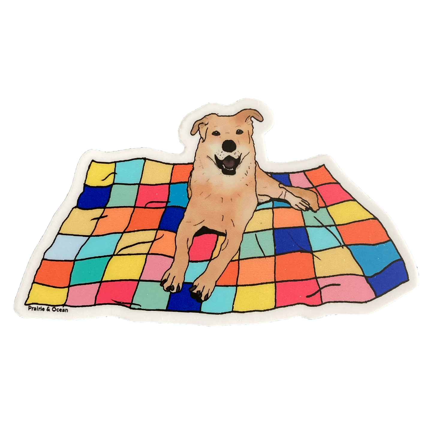 #dogsonquilts sticker