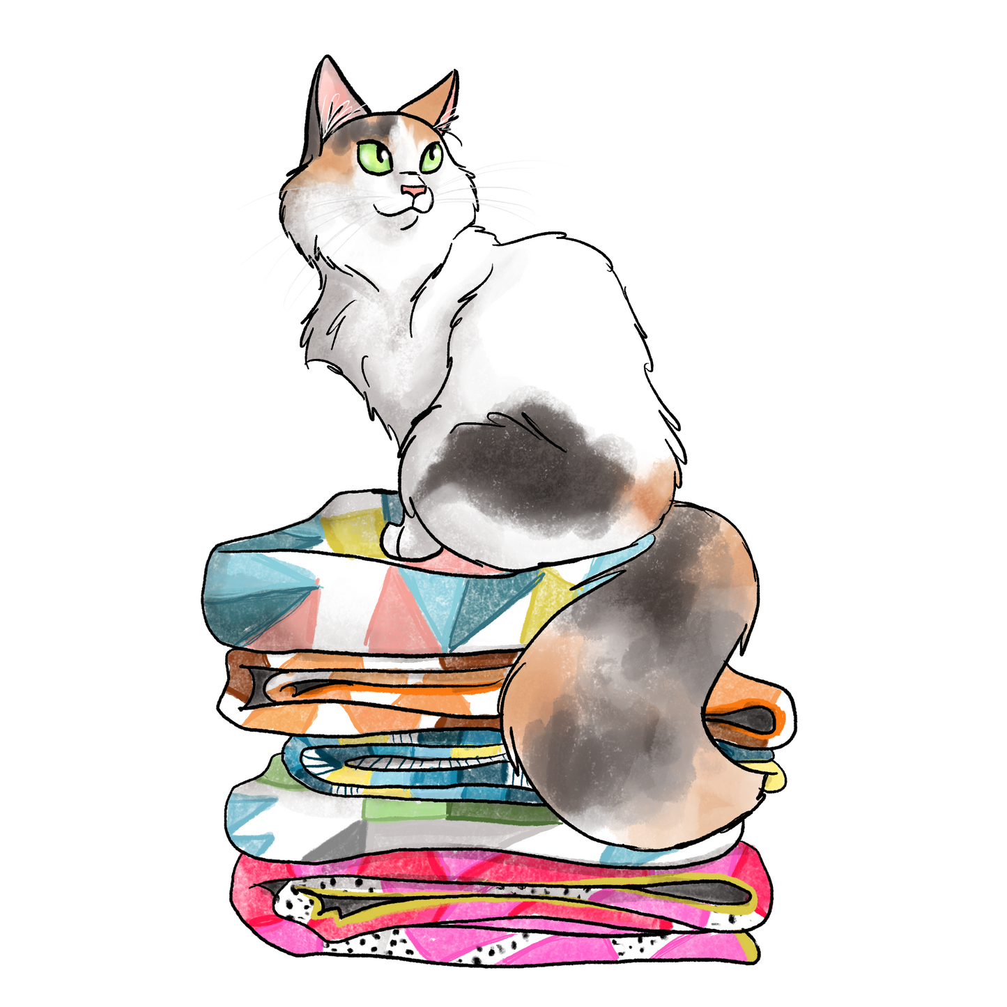 #catsonquiltstacks magnet