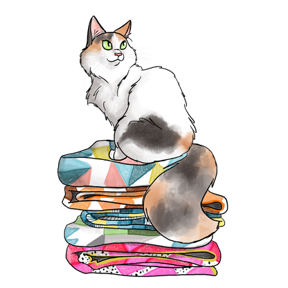 #catsonquiltstacks sticker