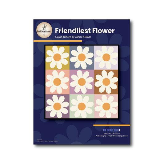 Friendliest Flower PDF Quilt Pattern