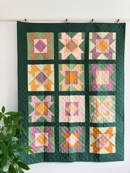 Throw Quilt - Prairie Rose