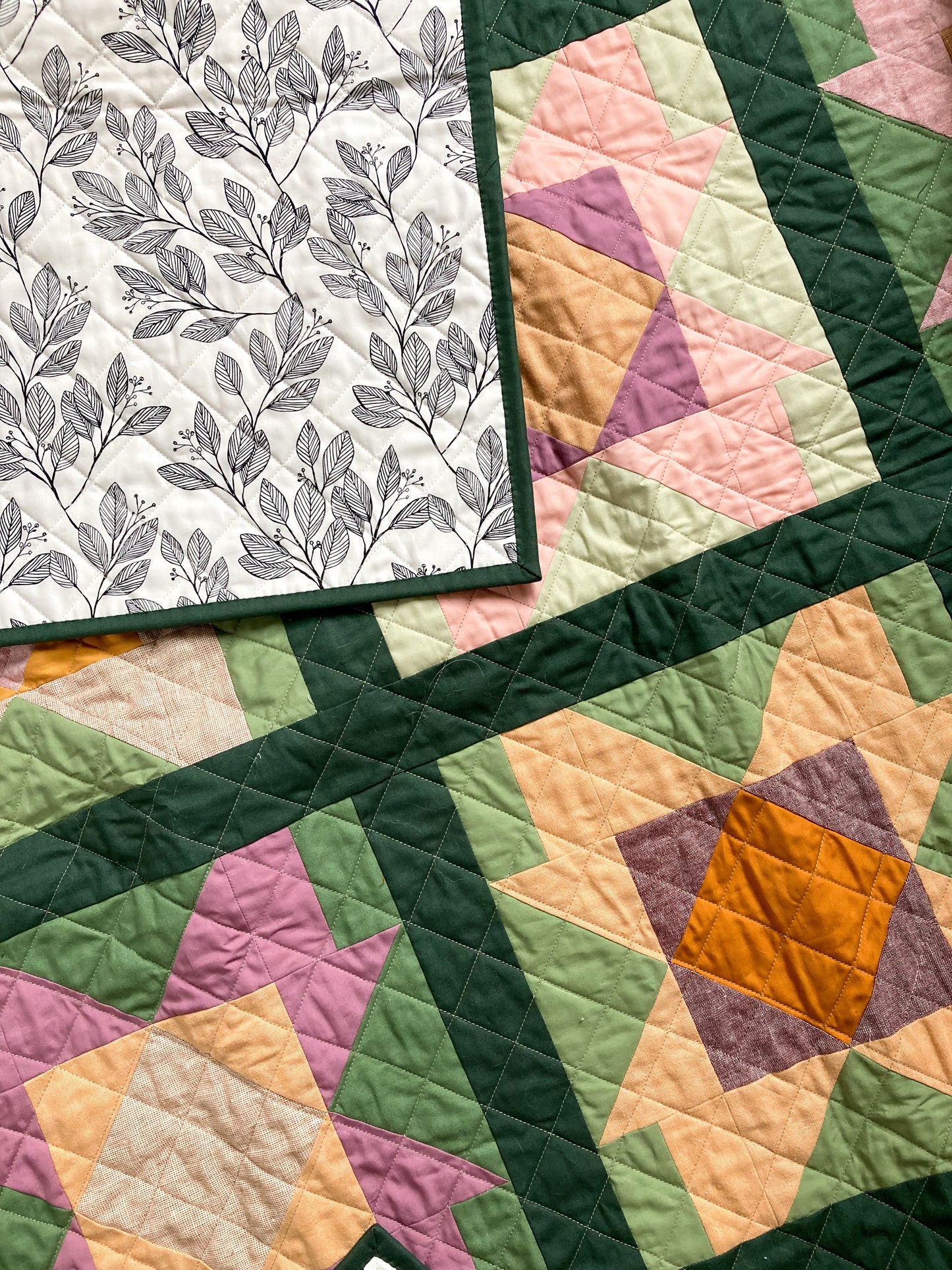 Throw Quilt - Prairie Rose