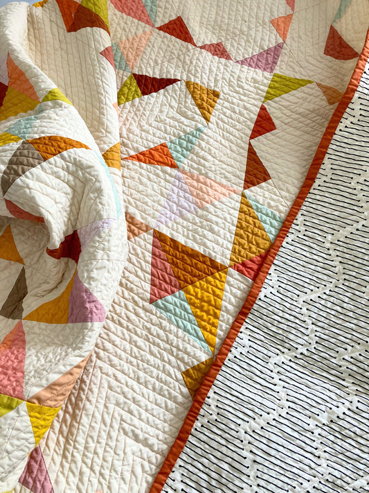 Throw quilt - Strickland scrappy