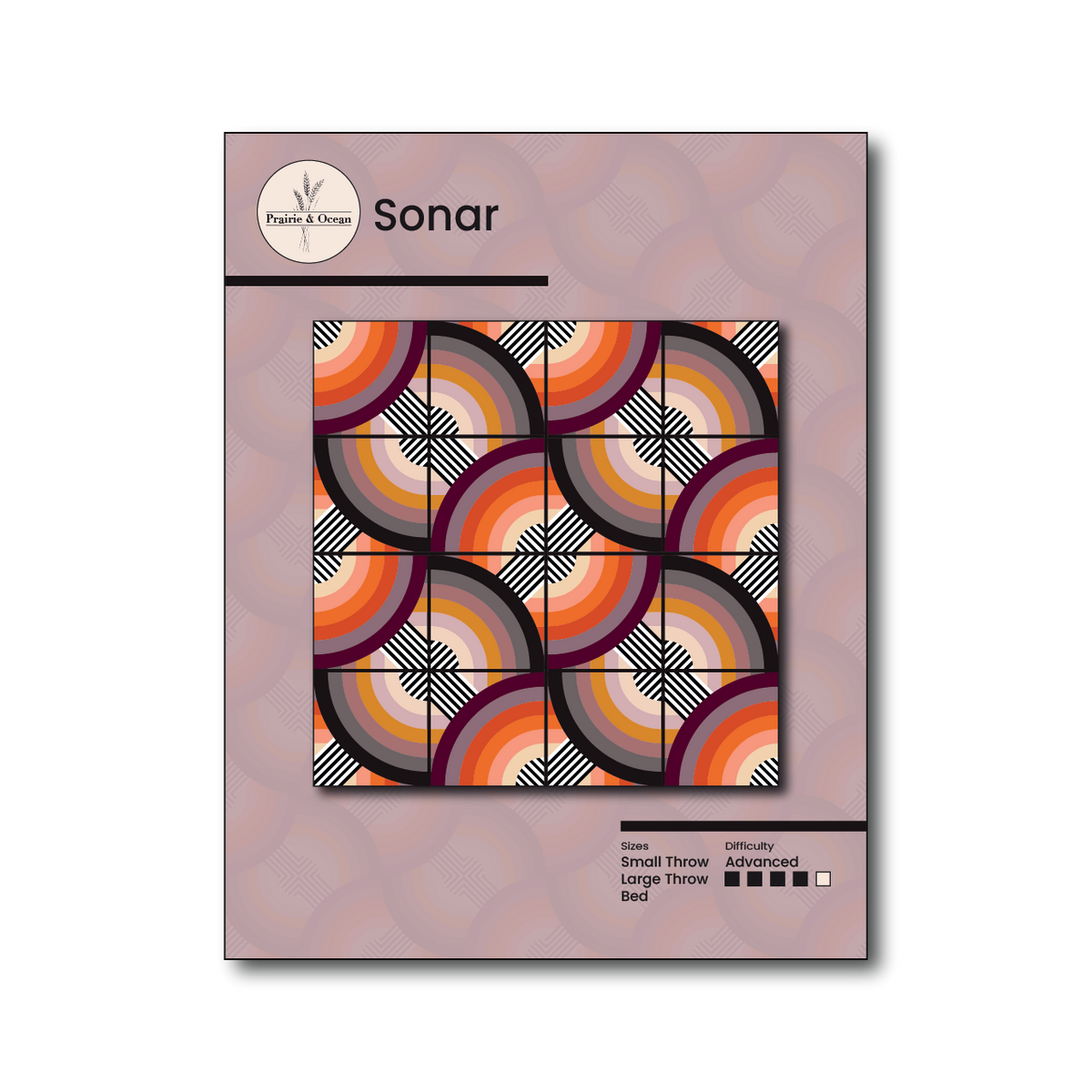 Sonar Quilt Pattern - Paper – Prairie & Ocean